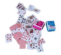 Generico Mini carte da gioco - Mini Fun Poker | Carte da poker per uomini e donne Serate di gioco Amici Viaggi di famiglia Adulti Campeggio