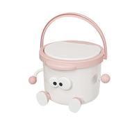 Generico Mini cestino per scrivania | Bidoncino Decorativo con Manico,Contenitore Rifiuti e Organizer Strumenti di Trucco - Per camera da, ufficio, bagno, comodino, pulizia e trucco