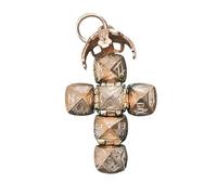 Generico Mini ciondolo sfera trasformante massonica, design trasformativo - Dalla sfera alla croce, gioielli massonici vintage, regali per il migliore amico (1PCS)