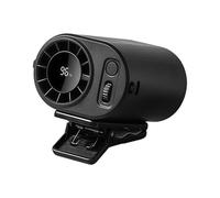 Generico Mini Clip Fan - Hundred Speed Hands-free, Rechargeable Wind Blower, Digital LED Display | Portable Personal Cooling Accessory, Powerful Electric Air Circulator For Car Camping Work Home