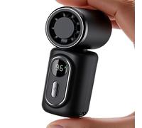 Generico Mini Clip On Cooling Fan, Mini Portable Handheld Clip Fan - 3-In-1 Rechargeable 3000mah Battery, 5 Speeds, 180° Adjustable Airf For Travel Outdoor Activities Office Personal Use (Black)