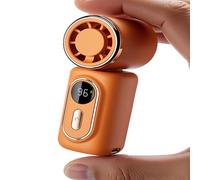 Generico Mini Clip On Cooling Fan, Mini Portable Handheld Clip Fan - 3-In-1 Rechargeable 3000mah Battery, 5 Speeds, 180° Adjustable Airf For Travel Outdoor Activities Office Personal Use (Orange)