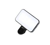 Generico Mini clip portatile for selfie a LED ricaricabile | Selfie, videochiamata, vlog, viaggi, 3 modalità colore, luminosità regolabile