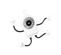 Generico Mini Cooling Fan - Portable Hands-Free Device for Travel | Digital Display with Suction Cup, 5 Modes and 100 Speeds, Compact Air Circulation Tool, Quiet Breeze Accessory