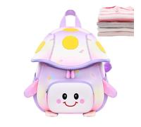 Generico Mini Cute Mushroom Kids Backpack - Waterproof Whimsical Schoolbag | Small Kids Backpack for Girls Daycare Preschool Zoo Activities Snacks Toys Park Garden Camping Picnic Walking