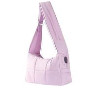 Generico Mini Dog Purse Carrier, Artificial Plush/Canvas Cute Animals Bags, Trained Pets Handbag Outdoor Woman, Pet Shoulder Bag (purple)