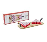 Generico Mini Drink Pong da Tavolo con 20 Bicchierini e 2 catapulte - Gioco Divertente per Feste e Amici