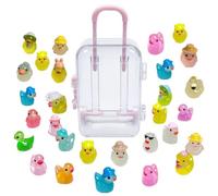 Generico Mini Ducks, Glow Mini Resin Ducks, Tiny Duckling Figurines Set