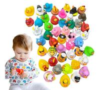 Genérico Mini Ducks - Multicolore 25 Pacchette, Piccole Anatre Luminose Small Duck | Showers: favori di festa, favori di compleanno, Ora del bagno, Pacchetto Mixt