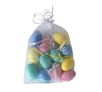 Generico Mini Easter Egg Decoration Set 12 Pack | PP Material, 1.2in X 1.2in X 1.6in | Small Toy Eggs, Ornament for Easter Basket | Spring Holiday Party Filler & Table Decor