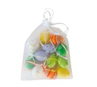 Generico Mini Easter Egg Decoration Set 12 Pack | PP Material, 1.2in X 1.2in X 1.6in | Small Toy Eggs, Ornament for Easter Basket | Spring Holiday Party Filler & Table Decor