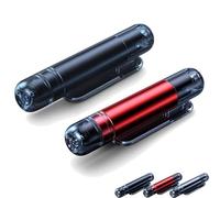 Generico Mini Emergency Car Escape Tool, 2-in-1 Spring-Loaded Car Window Breaker Seatbelt Cutter, Safety Emergency Escape Tools for Land Underwater (Black+Red)