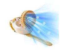Generico Mini Fan - Cute Cat Rechargeable With Wrist Strap, Cartoon Watch Portable Mini Fan | Desktop Fans For Kids Boys Girls Summer Indoor Outdoor Travel Camping Picnic Vacation Party