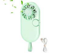 Generico Mini Fan, Handheld Quiet USB Rechargeable With Lanyard