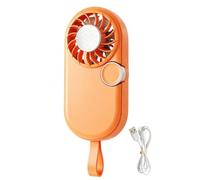 Generico Mini Fan, Handheld Quiet USB Rechargeable With Lanyard