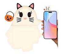 Generico Mini Figures, Ghost Smartphone Figurine, Peel-And-Stick Phone Decorations 0.98x0.59x1.38 Inches, Cute Halloween-Themed Accessories Women And Men, Ideal for Crafting And Customizing Cases