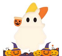 Generico Mini Figures, Ghost Smartphone Figurine, Peel-And-Stick Phone Decorations 0.98x0.59x1.38 Inches, Cute Halloween-Themed Accessories Women And Men, Ideal for Crafting And Customizing Cases