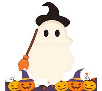 Generico Mini Figures, Ghost Smartphone Figurine, Peel-And-Stick Phone Decorations 0.98x0.59x1.38 Inches, Cute Halloween-Themed Accessories Women And Men, Ideal for Crafting And Customizing Cases
