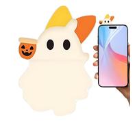 Generico Mini Figurine per Telefono - Statuetta per Smartphone del Fantasma di Halloween | Mini Decorazioni Stacca-e-incolla per Cruscotti per Auto Smartphone da Uomo per Tablet di Halloween