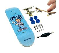 Generico Mini Finger Skateboard - Develop Finger Skills, Mini Skateboard Toy, Scooter Maple Wood Fingertip Sports | Comfortable Indoor Outdoor Fingerboard Toy for Floors Parks Sofas Tabletops