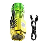 Generico Mini Flashlight - 3.15 Inch Rechargeable LED Torch | Waterproof ABS Compact Light with Clip Magnetic Base | for Camping Hiking Car Repair Travel