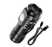 Generico Mini Flashlight, Rechargeable Waterproof LED Light with Clip and Magnetic Base, Ultra Bright Pocket Torch for Camping Hiking Running Survival Night Fishing Work Car Repair Home