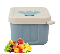 Generico Mini Food Container - Silicone 7.8cm Lidded, Reusable Ice Mold, Condiment Box, Dipping Sauce Container | Portion Cups, Snack Box For School Picnic Travel Freezer Kitchen Use