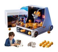 Generico Mini Gioco sparatutto da Basket da Tavolo, Mini Gioco da Baskets con 10 palloni da Basket + 12 Monete da, luci e Suoni dinamici, cronometraggio del punteggio Automatico (Standard)