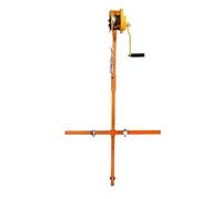 Generico Mini Gru Portatile per l'installazione di condizionatori d'Aria - Strumento di Sollevamento per unità Esterne da 3 HP/5 HP, Include argano da 30 m e staffe da 5 HP - Attrezzatura HVAC essenz