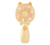 Genérico Mini Handheld Fan - Silent Desktop Cooling, Student Personal Fan, Cute Cat USB Powered Device | Cartoon Design Rechargeable Tool, Travel Office Utility, Personal Cooling Solution for Summer