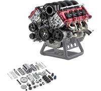Generico Mini Kit di Motori V8 Che funzionano, Kit di Modelli di Motori a combustione RC Mad per Adulti da Costruire, Adatto per Il Modello di Auto AX90104 SCX10Ⅱ Capra VS4-10 PRO/Ultra