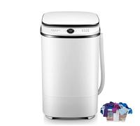 Generico Mini lavatrice e asciugatrice portatile, lavatrice semiautomatica con timer rotativo, lavatrice for scarpe for casa, dormitorio, appartamento, camper, viaggi, esterni