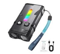 Generico Mini Light, Keychain Flashlight, 1100 Lumen Rechargeable Led Torch, Waterproof Compact Illumination, Multi Mode Bright Lighting 2.68x1.38x0.79 Inches for Hiking Camping Fishing Travel Night