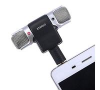 Generico MINI MICROFONO STEREO PHONE SMARTPHONE REGISTRARE PC 3.5mm audio voce