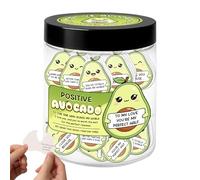 Generico Mini Note Cards,Compact Avocado Shape,Positive Avocado Jar Cards | for Girlfriend Wife Boyfriend Husband Birthday Christmas New Year