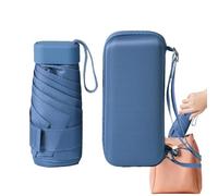 Generico Mini ombrellone da esterno, ombrellone portatile | Ombrello da viaggio Upf 50+ Ombrello da esterno per protezione solare e pioggia, mini impermeabile e da viaggio diametro aperto 35 polli