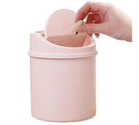 Generico Mini Papelera De Escritorio | Mini Papelera De De 16,5 X 13 Cm Con Tapa Abatible| Cestino Compacta Para Cosméticos,ideal Para El Tocador |Pequeña Cestino Creativa Para Baño,coche,dormitorio