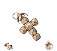 Generico Mini pendente massonico a sfera trasformabile, collana vintage pieghevole con palla per uomo e donna, design trasformabile - Da sfera a croce (1PCS)