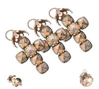 Generico Mini pendente massonico a sfera trasformabile, collana vintage pieghevole con palla per uomo e donna, design trasformabile - Da sfera a croce (3PCS)