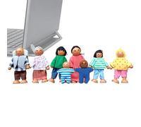 Generico Mini People Figures - Small Doll House Accessories, 1:12 Scale Miniature Family Set, Hand Painted Tiny Human Models, Durable Playtime Toys - for Kids Boys Girls & Kindergarten