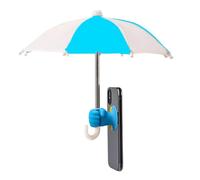 Generico Mini Phone Umbrella Shade - Polyester Metal 12x10cm | Anti-Glare Heat Insulation Protector | Cell Holder Cover for Travel Vacation Commuting Road Trips Video Watching Navigation