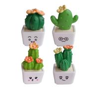 Generico Mini Plant Figurines | 4 Pieces Cute Fake Bonsai Decoration