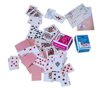 Generico Mini Playing Cards - 1.5x2in Pocket Sized Deck, Tiny Travel Poker Set, Lightweight Novelty Card Pack, Compact Fun Goodie Bag Filler | Waterproof Storage Case For Backpack, Airplane