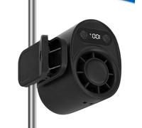 Generico Mini Portable Fan | LED Digital Display Appliance | 100Speed Mini Clamp-On Fan | For Commuting Travel Music Festival Cycling Public Transport Gardening Men Women Seniors