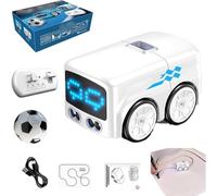 Generico Mini Rc Bus,Intelligent Remote Control Gesture Sensing Toy Car,Small Tracks Rc Cars,with LED Lights,Dual-Mode Hand Controlled Cartoon Toy Car,Ideal Birthday Gift (White)