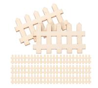 Generico Mini Recinzione in Legno da Giardino in Miniatura 200 Pezzi Staccionata Decorativa per Bonsai e Casa delle Bambole Barriera Protettiva per Piante Grasse in Spazi Piccoli Come