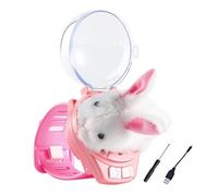 Generico Mini Remote Control Car Watch - 2.4 Ghz Electric Car Watch Toy, Detachable Plush Bunny Rc,With USB Charging Taillights For Girls Kids Fun Gift Birthday PlayTwo Button RC Controller