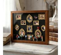 Generico Mini Scatola Con Silhouette Da Museo Fai Da Te - Mini Scatola Fai Da Te Con Museale, Kit Cornice Per Scatolas Delle Con Cornici E Figurine Dorate