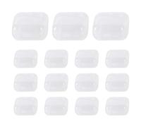 Generico Mini scatola trasparente - 15 pezzi, contenitore trasparente portatile 3,5 x 3,5 x 2 cm | Cubo di quadrato per gioielli, caramelle, tappi per le orecchie, ufficio, tavolo, casa, came
