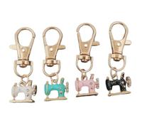 Generico Mini Sewing Machine Keychains - a Stitch of Memory & Meaning, Enamel Metal Novelty Sewing Machine Keychain，Retro Tiny Sewing Machine Pendants (B)